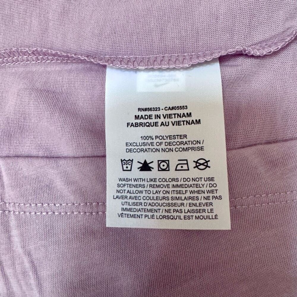 NWT (XL) Nike Yoga Dri-FIT training tank - lavender purple open back - Picture 5 of 5